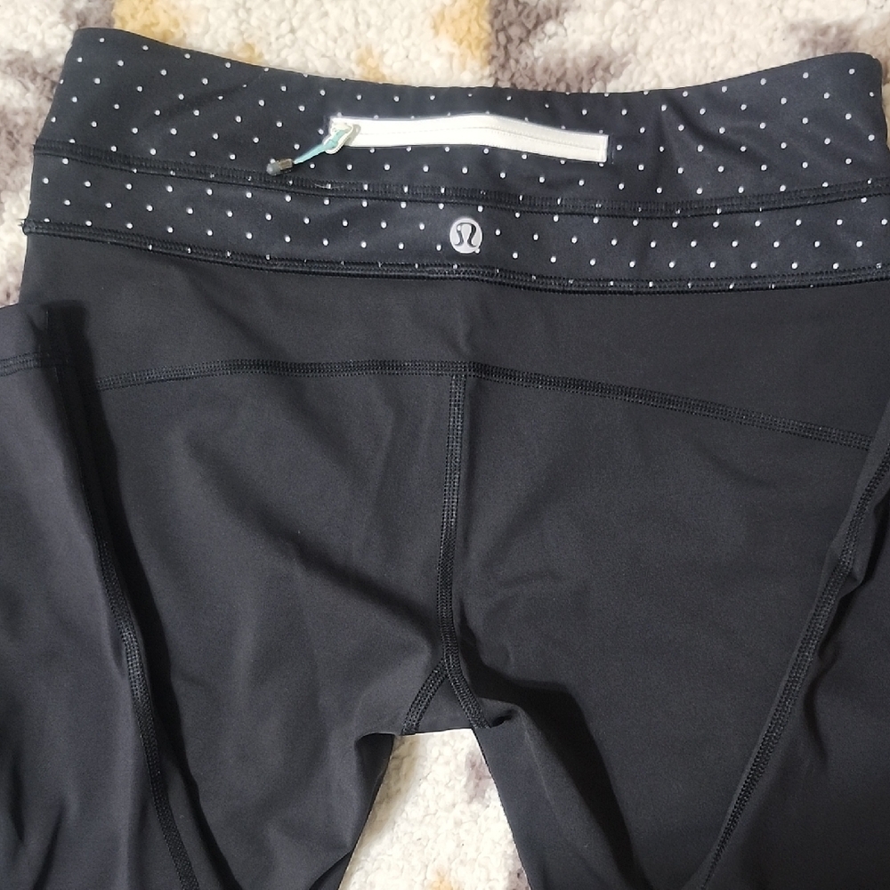 lululemon athletica Kids Black Polka Dot Leggings